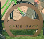Camelback Mountain-shaped bike racks by Coney Grill