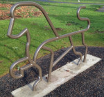 Lion-Shaped Bike Rack At Lions Park, Olympia, WA