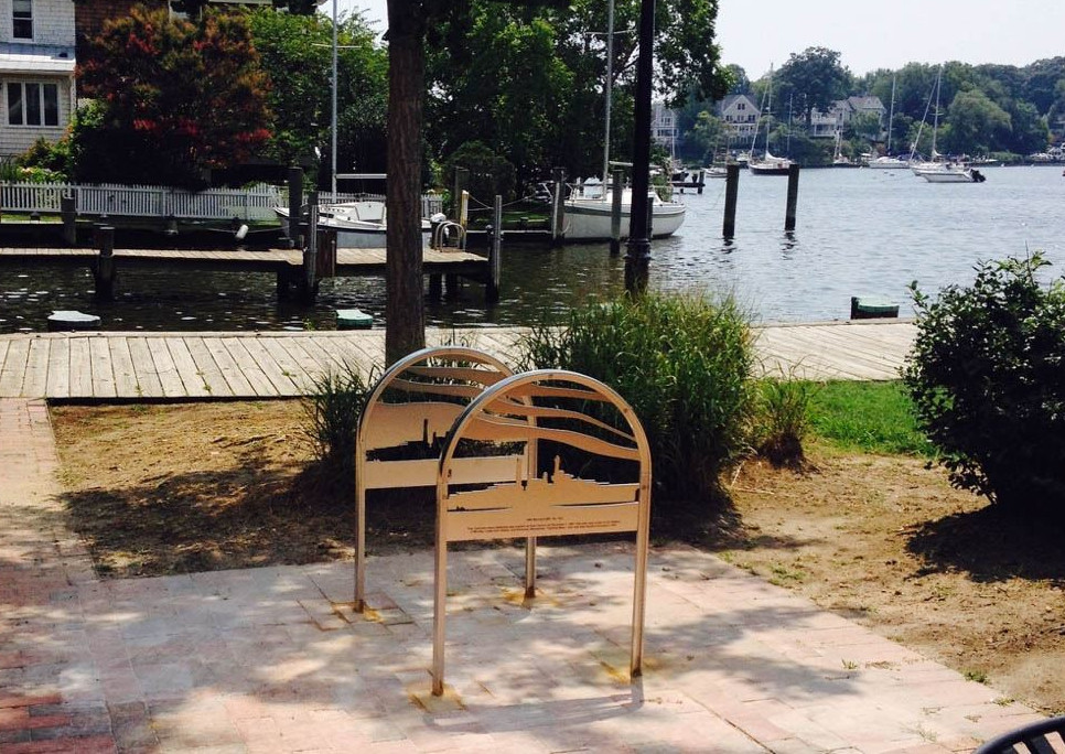 USS Maryland bike rack - Acton's Cove, Annapolis, MD