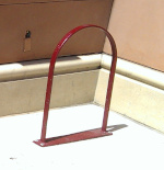 Bike rack by Safeway at Crystal Springs Shopping Center