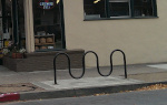 Bike rack in front of Oak Grove Market